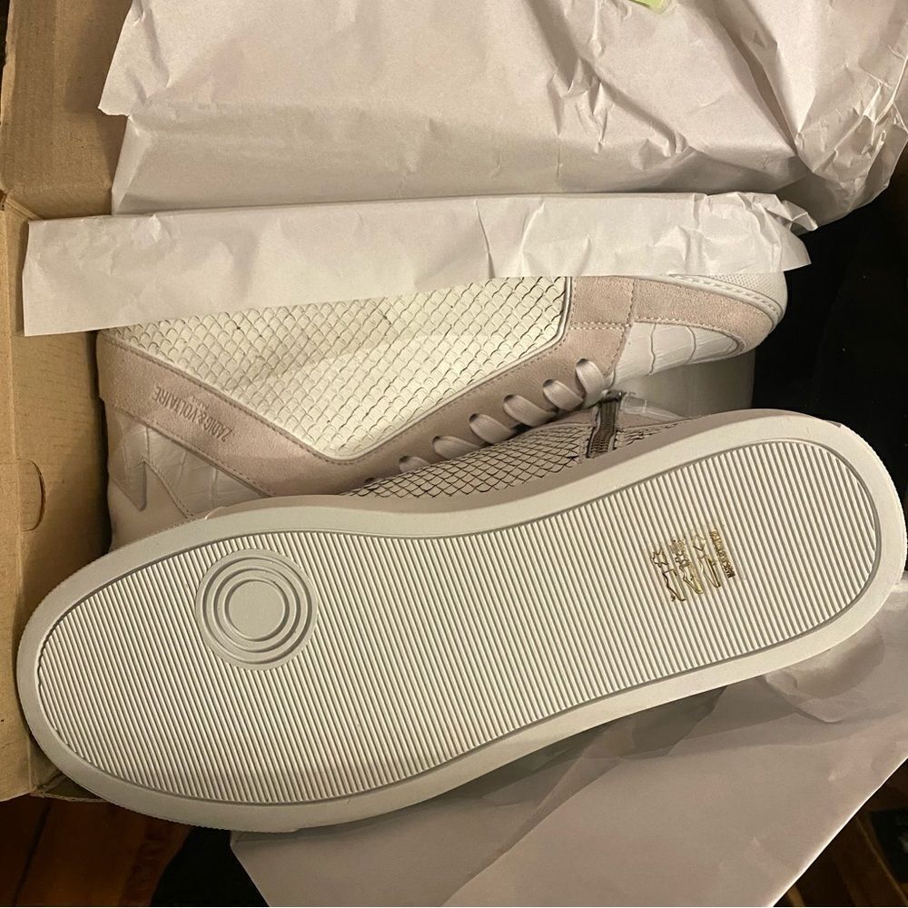 Zadig & Voltaire High Flash Keith Sneakers hi tops wedge white shoes NIB 41 11 - Picture 12 of 15